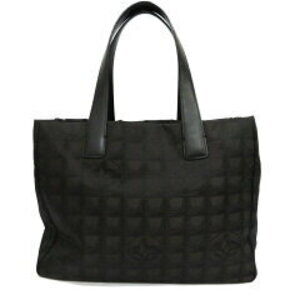 Chanel Travel Line Tote nylon canvas leather maroon brown